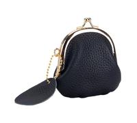 Stxdynjy Monedero con Cierre de Beso para Mujer, Estuche para Llevar Monedas, Organizador de Monedas, Monedero con Cierre de Beso, Monedero para Auriculares, a, Negro, Universal