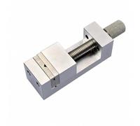 Stxdynjy Tornillo de Banco para Relojería de Relojero Mordaza de Banco Sujeta Piezas Acero con Perilla de Apriete Rápido y Estabilidad en Mesa Apto para Banco, 70x25x25 Mm