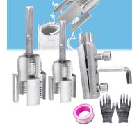 StyBtt 5 Piezas Juego de Machos y Terrajas, Machos para Roscas para Taladros Eléctricos, Roscadora de Tubos de PVC, Juego de Machos de Roscar, para Tuberías de Agua de 1/2" (DN15) y 3/4" (DN20)