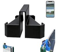 Styeyts Tennis Camera Mount, Tennis Net Phone Camera Mount for Pickleball, Smartphone Mount for Padel Court Fence, Secure Clip-On Shot Mount for Match Grabation, Analysis, Practice & Coaching (Black)