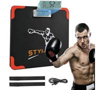 STYIJIFU Probador de Fuerza de perforación, la Altura de Las Almohadillas de Prueba de Fuerza de Boxeo se Puede Ajustar, Equipo de Boxeo para Adultos, jóvenes y niños, probador de perforación para