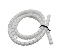 Styire Envoltura de Cable en Espiral de 1 Metro, Organizador de protección for Cables de 8 mm a 42 mm de diámetro Interior. Protector Cubierta(White,ID 22mm)