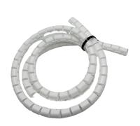 Styire Funda de gestión de Cables en Espiral de 1 Metro, Protector de Cables Flexible de 8 mm a 36 mm, Organizador de Cables, Tubo antienredos Protector Cubierta(White,ID 16mm)
