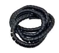 Styire Funda Espiral Flexible de 1 Metro, Organizador de Cables de Gran diámetro, Tubo Protector for Cables, tuberías y mangueras. Protector Cubierta(Negro,ID 30mm)
