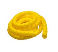 Styire Funda Espiral Flexible de 1 Metro, Organizador de Cables de Gran diámetro, Tubo Protector for Cables, tuberías y mangueras. Protector Cubierta(Yellow,ID 28mm)