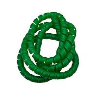 Styire Funda Espiral Flexible de 1 Metro, Organizador de Cables de Gran diámetro, Tubo Protector for Cables, tuberías y mangueras. Protector Cubierta(Green,ID 40mm)