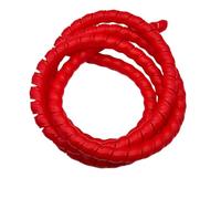 Styire Funda Espiral Flexible de 1 Metro, Organizador de Cables de Gran diámetro, Tubo Protector for Cables, tuberías y mangueras. Protector Cubierta(Red,ID 20 mm)