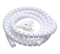 Styire Funda Flexible for gestión de Cables en Espiral de 2 Metros con Cremallera de 10 mm a 28 mm de diámetro Interior, Tubo Organizador de Cables eficiente. Protector Cubierta