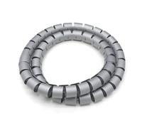 Styire Funda Protectora de Cable en Espiral de 1 Metro, Envoltura Flexible for Cables, Tubos de 25 mm y 30 mm de diámetro, Tubo Organizador Protector Cubierta(Grey,ID28mm)