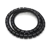 Styire Funda Protectora de Cable en Espiral de 1 Metro, Envoltura Flexible for Cables, Tubos de 25 mm y 30 mm de diámetro, Tubo Organizador Protector Cubierta(Negro,ID28mm)