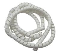 Styire Funda Protectora Flexible en Espiral de 5 Metros for Cables de Carga de vehículos, Resistente Protector de Tubo de Aceite. Protector Cubierta(White,ID 20mm)
