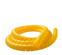Styire Manguera de Lavado de Autos ignífuga de 1 Metro, Cubierta Protectora Decorativa en Espiral for tubería hidráulica. Protector Cubierta(Yellow,ID 12mm)
