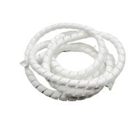 Styire Manguito Espiral de Cable Flexible de 30 mm de diámetro Interior for Cables de Carga de vehículos, tuberías de Aceite y protección de tuberías de fábrica. Protector Cubierta(White,2 Meters)