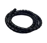 Styire Organizador de Cables de línea de 16 mm de diámetro Interior, Envoltura en Espiral, protección de bobinado, Protector de Cables, Cubierta de Tubo Protector Cubierta(Negro,10 Meters)