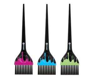 STYLANCE Brocha para teñir el cabello, kit de herramientas para teñir el cabello, para salón de peluquería, bricolaje, peluquería, 3 unidades