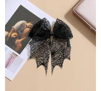 (Style 5)Spring Clip Spider Web Hair Clip Star Halloween Hairpin Bats Head Veils Cosplay