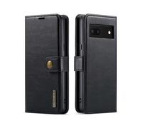 (Style A Google Pixel 7 5G, Black) For Google Pixel 7 5G Magnetic Absorption Split Leather Case Wallet Stand Detachable Phone Cover