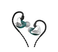 (Style A, Silver) CVJ Demon Wired Earphones 3.5mm Plug HiFi Headphones with Detachable Cable (No Mic)-Gold