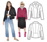 Style Arc Patrón de costura - Chaqueta Ziggi (tallas 04-16)