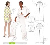 Style Arc - Patrón de costura para pantalón y pantalón corto tejido Albie (tallas 18-30)