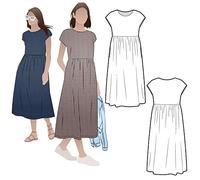 Style Arc - Patrón de costura para vestido midi Montana (tallas 04-16)