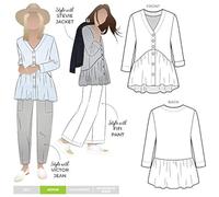 Style Arc Patrón de costura - Túnica tejida Jules (tallas 18-30)