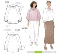 Style Arc Patrón de costura - Verona Woven Top (tallas 10-22)