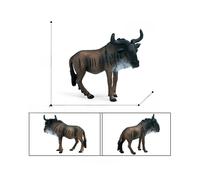 (Style B)Figura Animal Vida Silvestre Antílope Modelo Plástico Estático Niños Decoración Sala de Juegos