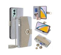 (Style B) For Oneplus Nord 2 5g Leather Case Phone Bag Cover Wallet Stand With Mirror And Chain Strap