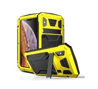 (Style B iPhone XS Max 6.5 inch, Yellow) R-JUST For iPhone XS Max 6.5 inch Dust-proof Waterproof Phone Case with and Screen Protector