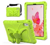(Style B, Multicolor) For Lenovo Tab M9 Case Butterfly Kickstand EVA Tablet Cover with Shoulder Strap