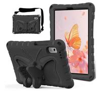 (Style C, Multicolor) For Lenovo Tab M9 Case Butterfly Kickstand EVA Tablet Cover with Shoulder Strap