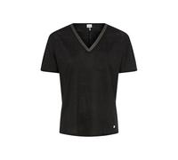 Style Caelen - Camiseta Lisa de Lino, 02 Black, 40