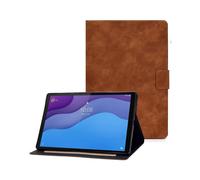 (Style D Lenovo Tab M10 (Gen 3), Brown) For Lenovo Tab M10 (Gen 3) TB-328F Flip Stand Cover Auto Sleep/Wake Function Smart Tablet Case with