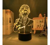 (Style D)Moriarty El Patriota Albert James Moriarty Genial Lámpara de Noche 3D Decoración del Hogar Habitación