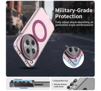 (Style D, Multicolor) For Oppo Find X8 Pro 5G Case with MagSafe Compatible Magnetic Ring PC+TPU+PET Anti-Drop Slim Clear Phone Cover