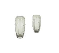 STYLE DECO Jarrón vidrio oscuro.