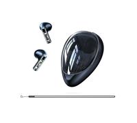 (Style E, Black) XUNDD X20 Transparent TWS Bluetooth Earphone Wireless Stereo Music Touch Headset-Green