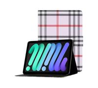 (Style E iPad mini (2021), Light purple) Compatible with Apple Ipad Mini 6/Mini 2021 Personalized Painted Voltage Leather Case With Yellow Pa