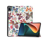 (Style E Xiaomi Pad 5, Multicolor) Pattern Printing Case for Xiaomi Pad 5/Pad 5 Pro,Stand Smart Cover with Auto Sleep/Wake