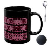 (Style F)Funny Hidden Message Coffee Mug 11oz - "Fuck This Shit" Black Mugs Novelty Office Gift for Coworkers, Besties & Coffee Lovers