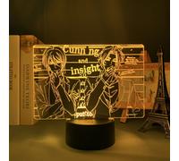 (Style F)Moriarty El Patriota Albert James Moriarty Genial Lámpara de Noche 3D Decoración del Hogar Habitación