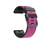 (Style G Garmin Fenix 7X, Multicolor) Diamond Texture Watch Band for Garmin Tactix 7 Pro/Fenix 7X/6X Pro/5X Plus,26mm Dual-color Silicone