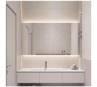 STYLE GLASS Espejo Baño con Luz Flower 120x70 cm, Espejos de Pared Moderno Made in Italy, Espejos de Baño con Led 4000K, Luz Natural, Design Home Decor