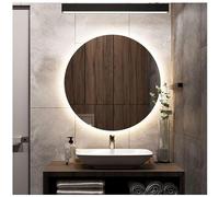 STYLE GLASS Espejo Redondo 80 cm Giant, Espejo Baño con Luz Anti Niebla y Touch Made in Italy, Espejos de Baño con Led 4000K, Luz Natural, Design Home Deco
