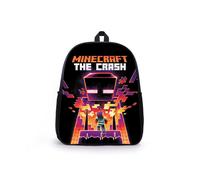 (Style H)Mochila escolar de nailon Minecraft de gran capacidad de viaje noctilucente regalo para niños