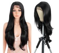 Style Icon Peluca de encaje frontal para mujer, pelo sintético muy largo y ondulado, con parte lateral del pelo de bebé, fibra de alta temperatura (28 pulgadas, 2)