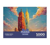 Style of Animated Movie Aesthetic Create 1000 Piezas Cartón Rompecabezas Bold Color Urban Imposible, Difícil Juego Creativo Puzzle para Niños Pequeños 52x38cm/1000pcs