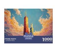 Style of Animated Movie Aesthetic Create 1000 Piezas Papel Ecológico Rompecabezas Bold Color Urban Imágenes Vibrantes Juego Familiar Puzzle para Adultos Y Niños 38x26cm/1000pcs