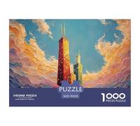 Style of Animated Movie Aesthetic Create 1000 Piezas Papel Ecológico Rompecabezas Bold Color Urban Imágenes Vibrantes Juego Familiar Puzzle para Adultos Y Niños 70x50cm/1000pcs